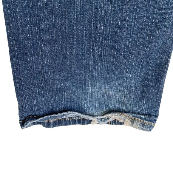 Vintage Y2K Guess Daredevil Boot Jeans Women 30 Denim Distressed Low Rise Grunge - Picture 10 of 14
